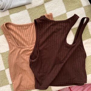 Brown shirt tank bundle